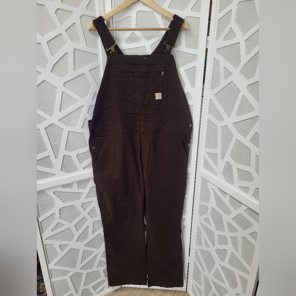 Carhartt Women's Rugged Flex Canvas Bib Overall - Loose Fit - X-Large